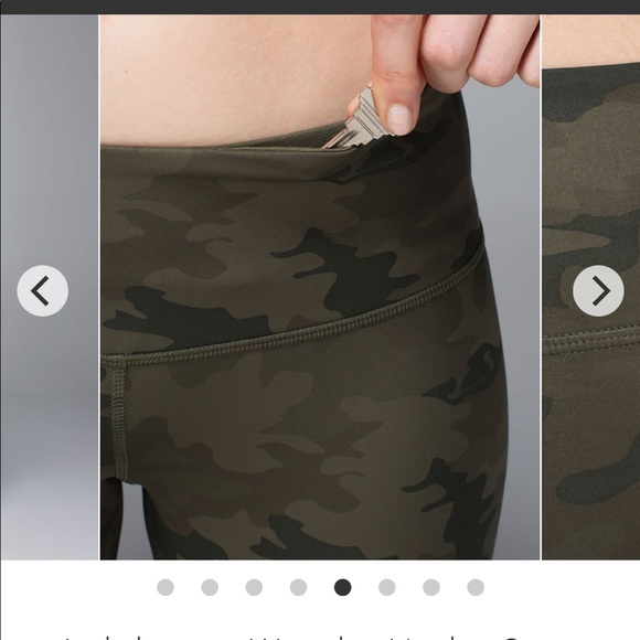 Lululemon Wunder Under Green Camo Print - Picture 6 of 12